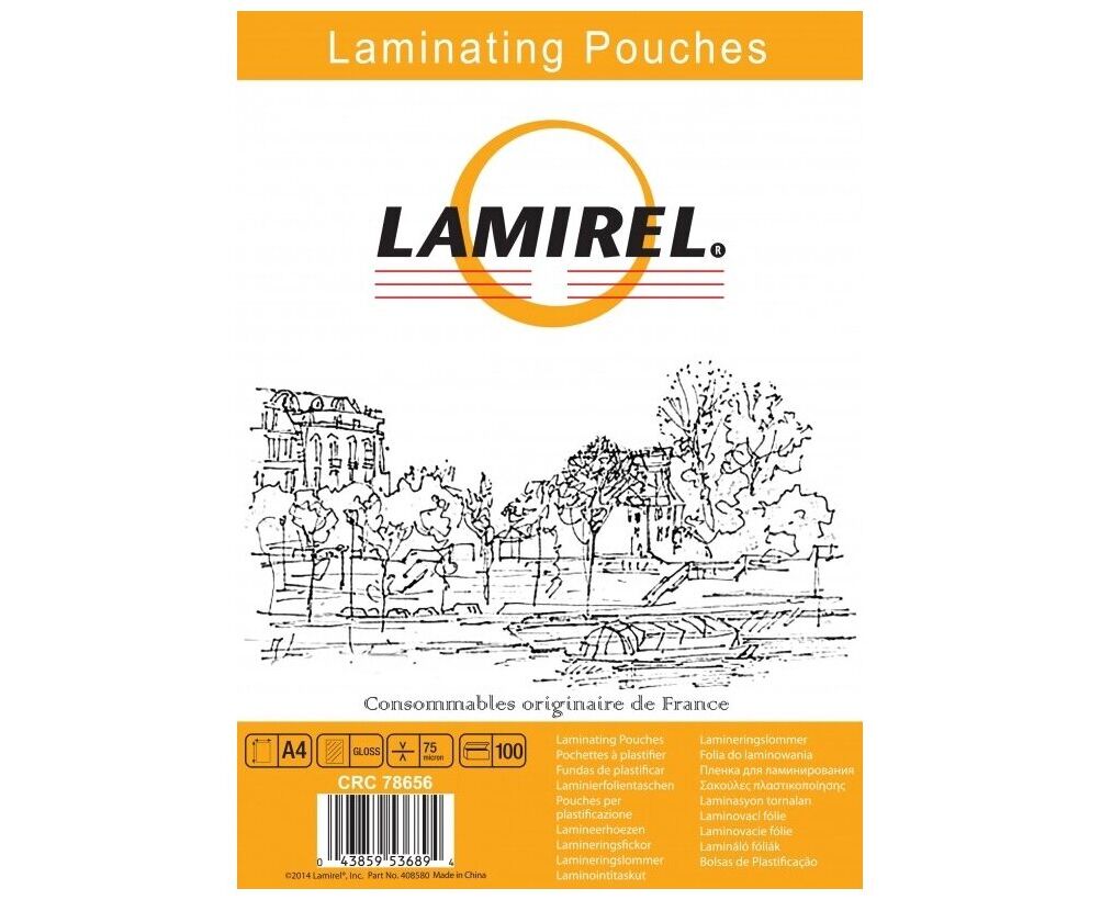 Пленка для ламинирования Lamirel LA-7876501 А4, 175мкм, 100 шт.