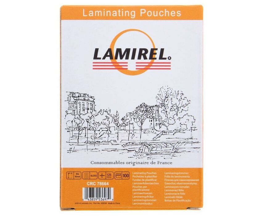 Пленка для ламинирования Lamirel LA-7866401 65x95мм, 125мкм, 100 шт.