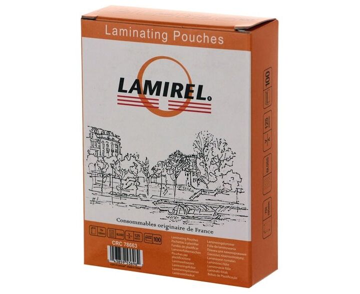 Пленка для ламинирования Lamirel LA-7866301 75x105мм, 125мкм, 100 шт.