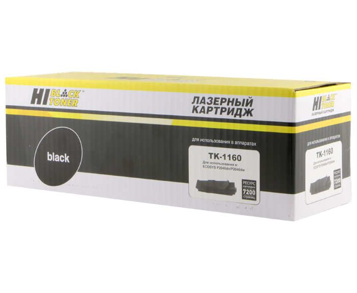 Тонер-картридж Hi-Black (HB-TK-1160) для Kyocera P2040dn/P2040dw, 7,2 K, с чипом