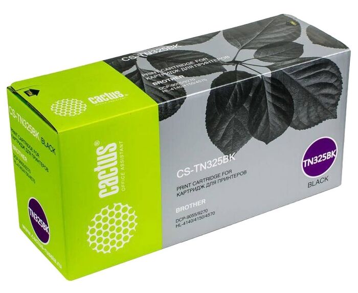 Тонер Картридж Cactus CS-TN325 BK черный для Brother DCP 9055/9270; HL 4140/4150/4570 (4000стр.)