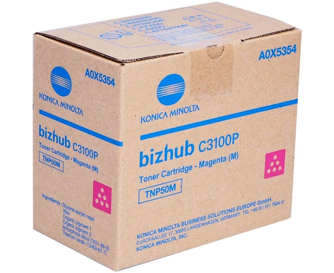 Тонер Konica-Minolta bizhub (A0 X5354) C3100 P красный TNP-50 M