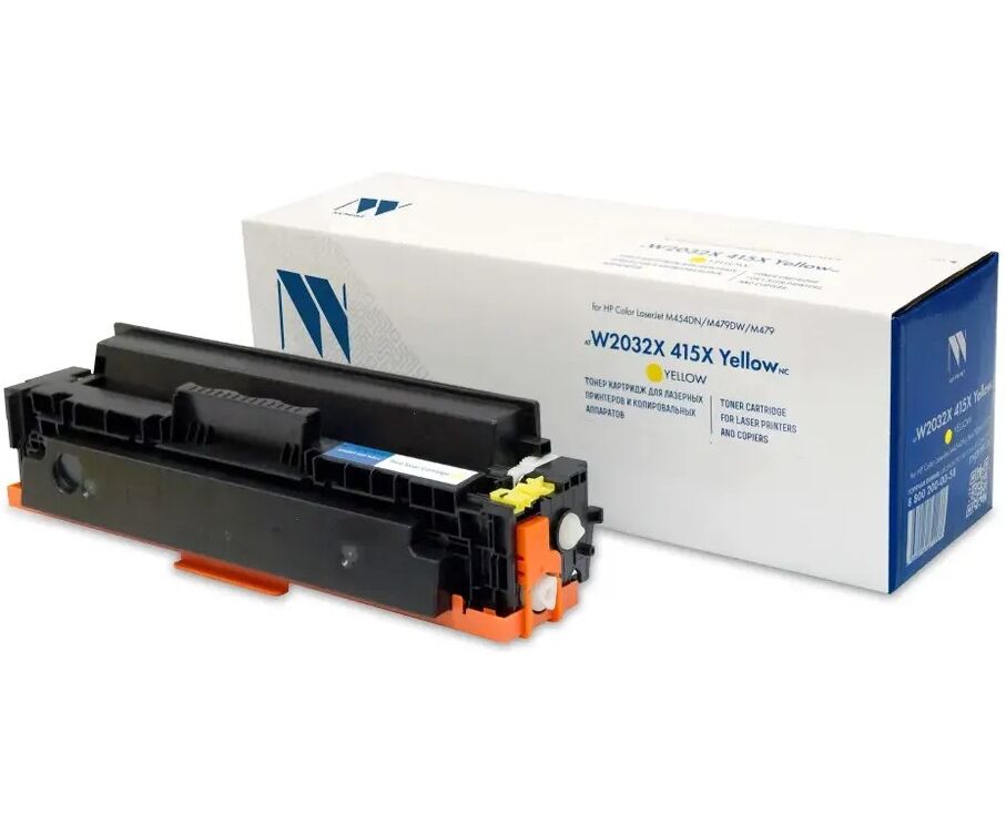 Тонер-картридж NV Print W2032 X (NV-W2032 X 415 X Y) с чипом для HP Color Laser Jet Pro M454dn/M479dw, №415 X, Y, 6 K, до версии 002_2247 A