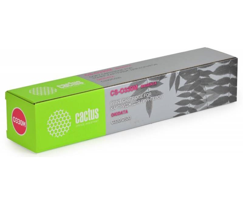 Тонер-картридж Cactus CS-O330 M для OKI C330/C530 пурпурный 3000 страниц
