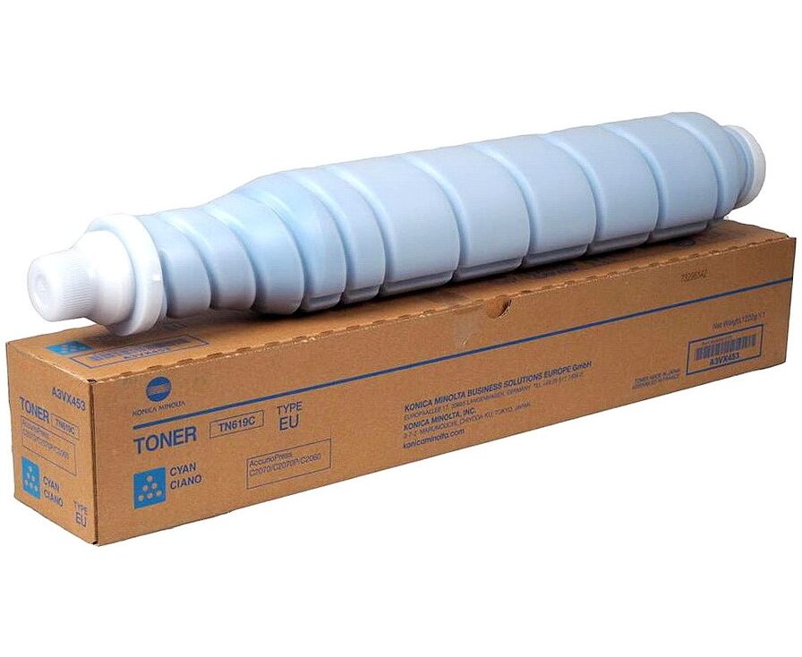 Тонер Konica-Minolta Accurio Press (A3 VX455/A3 VX45 K) C3070/C3080/C3080 P синий TN-619 C