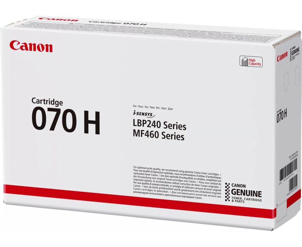 Тонер-картридж Canon 5640 C002 CRG 070 H, чёрный 070 H BK (10200 стр)