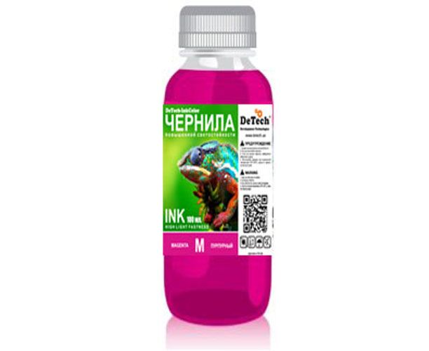 Водорастворимые чернила De Tech для:DT-HP650 M Magenta 100мл
