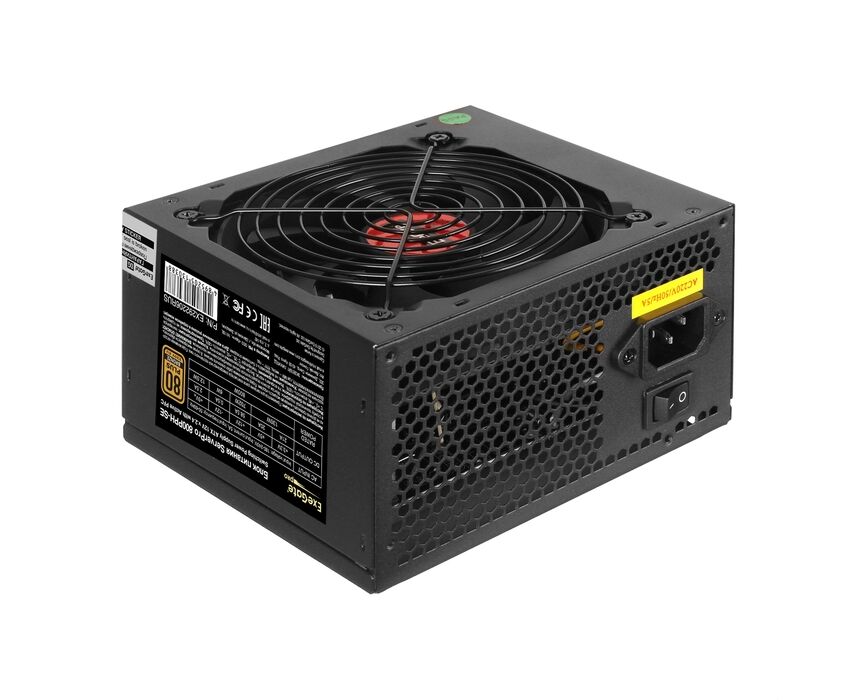 Блок питания Exe Gate Server PRO 80 PLUS® Bronze 800 PPH-SE EX292206 RUS 800 W (ATX, for 3 U+ cases, APFC, КПД 89% (80 PLUS Bronze), 12cm fan