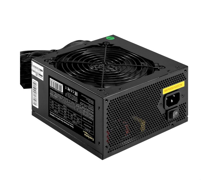 Блок питания Exe Gate Server PRO-1100 PAS EX298377 RUS 1100 W (ATX, APFC, КПД 82 проц. (80 Plus), 12cm fan, 24pin, 2(4+4)pin, 6x PCI-E, 8x SATA)