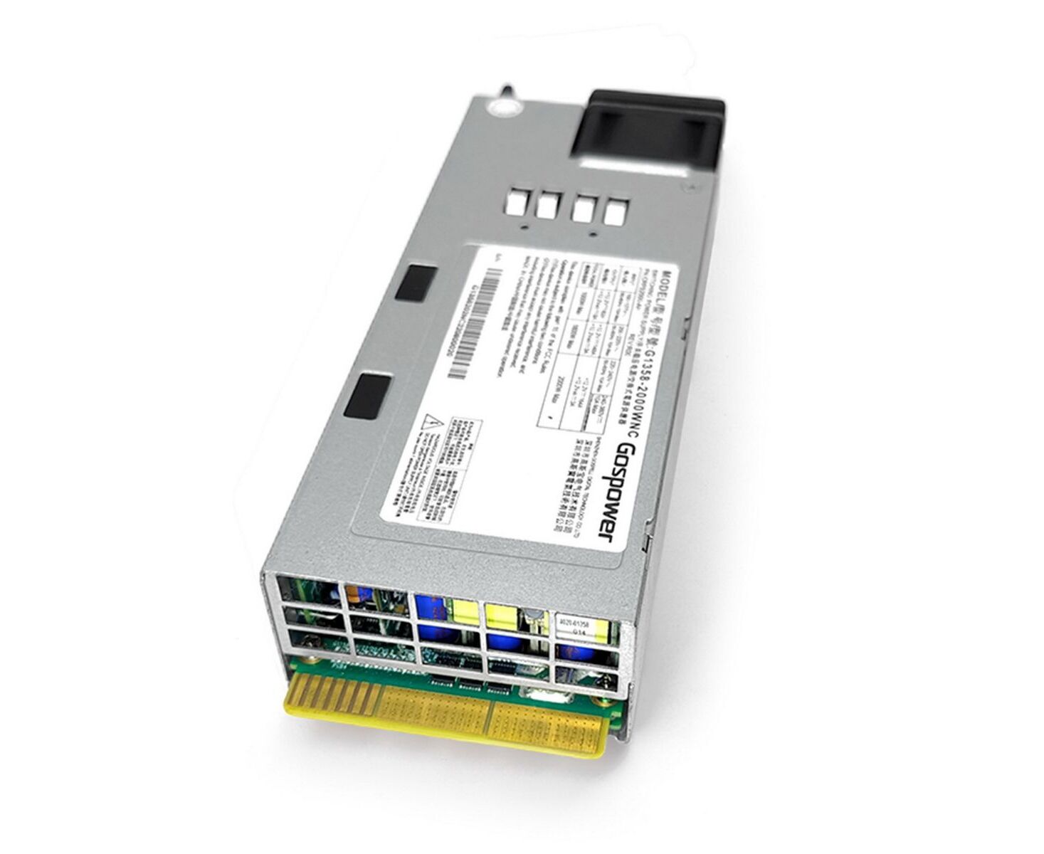 Блок питания Gospower G1358-2000 WNAA CRPS 2000 W Redundant module (ШВГ- 73.5*39*185мм), 80+ Titanium, Input 90-264 Vac or HVDC (180-300 V), OEM