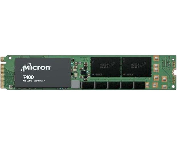 SSD Crucial Micron 7450 Pro MTFDKBG960 TFR-1 BC1 ZABYY, 960 GB, M.2(22x110mm), NV Me, PC Ie 4.0 x4, 3 D TLC, R/W 5000/1400