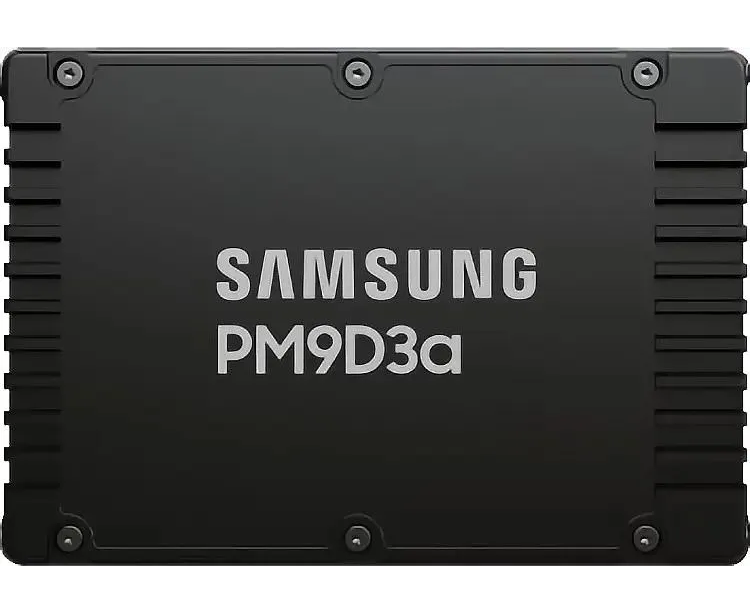 SSD Samsung Electronics PM9 D3a MZWL63 T8 HFLT-00 AW7 3840 GB U.3(2.5" 15mm), NV Me, PC Ie 5.0x4, 3 D TLC, R/W 12000/6000 MB/s, IO Ps 2