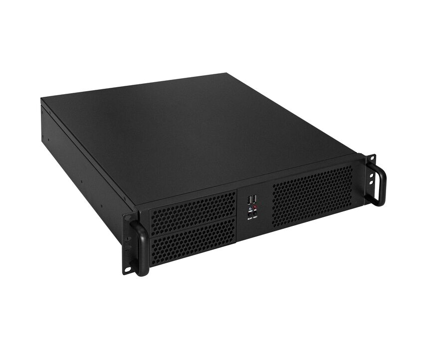 Корпус Exegate Pro 2 U390-04 EX264269 RUS RM 19", высота 2 U, глубина 390, без БП, USB