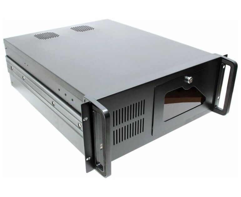 Корпус Procase B430 L-B-0 черный 4 U глубина 540мм, внешн 3x5.25, внутр 8x HDD, MB 12"x13",без Б/П PS2