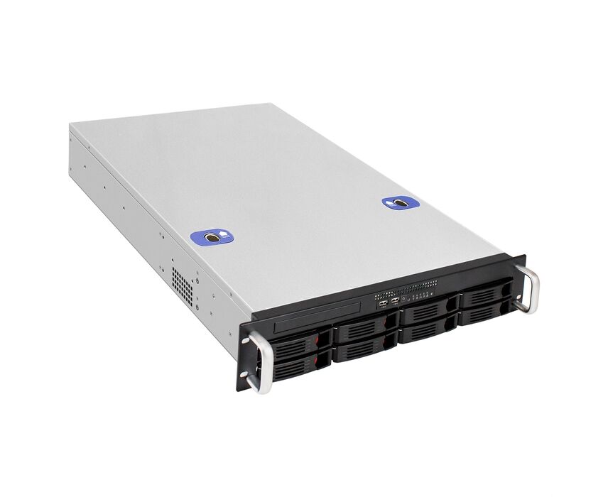 Корпус Exe Gate Pro 2 U660-HS08 EX294562 RUS RM 19", высота 2 U, глубина 660, Redundant БП 2x800 W, 8x Hot Swap, USB