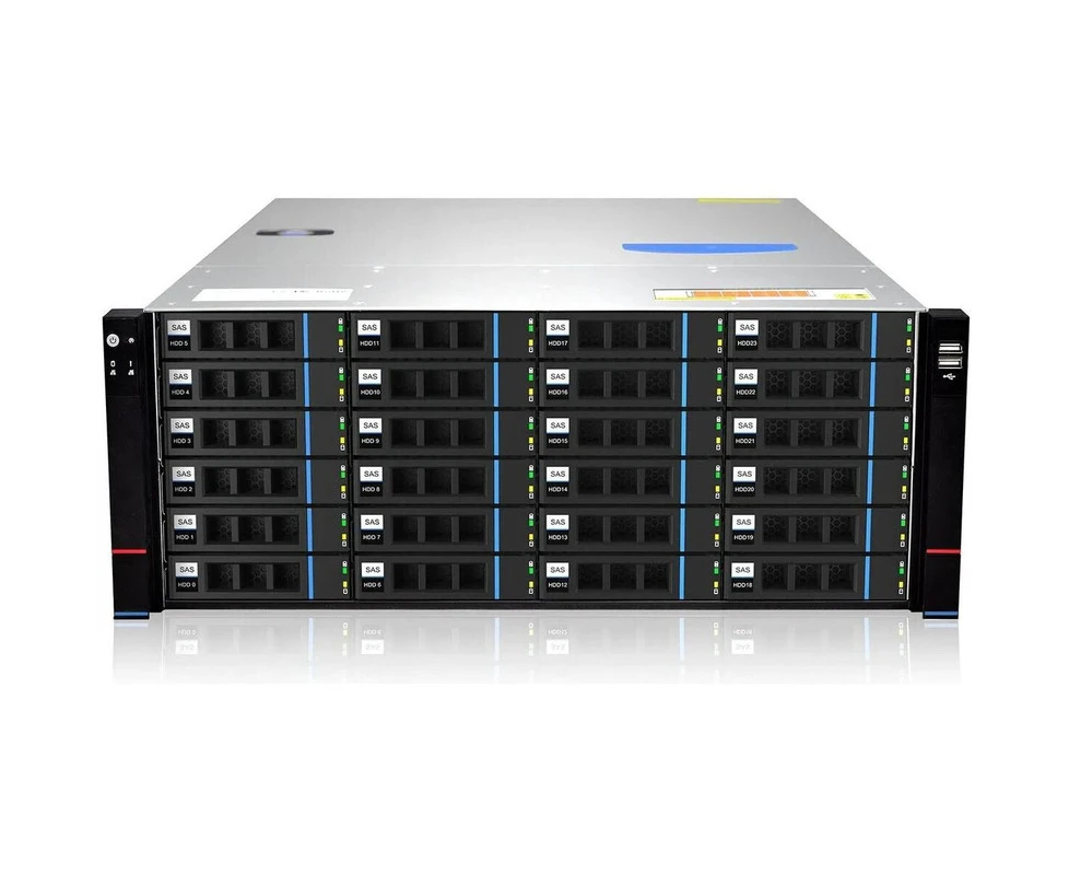 Корпус Gooxi RMC4124-670-HSE-D (0.94.004.0032), 4 U 24bay chassis,Expander backplane rear 2*2.5"SAS/SA