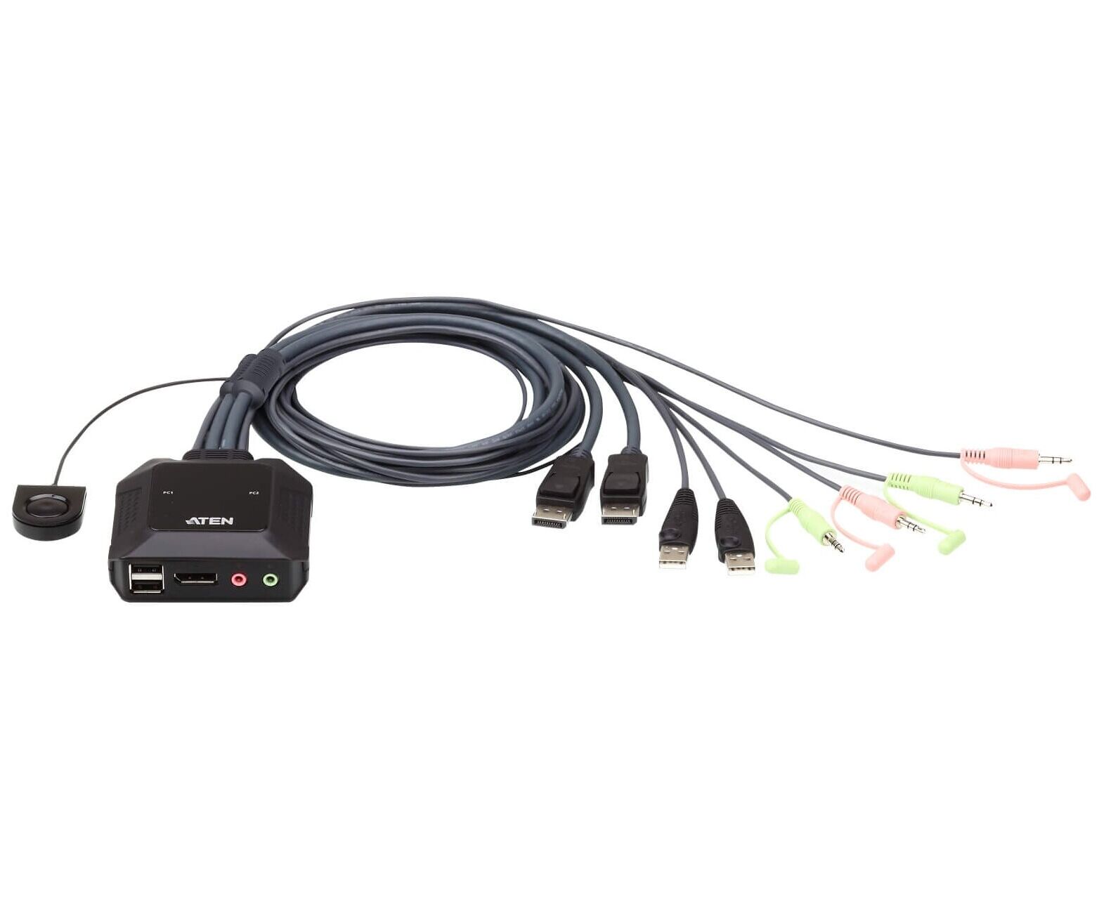 KVM-переключатель Aten CS22 DP-AT 2 port USB DP KVM Switch