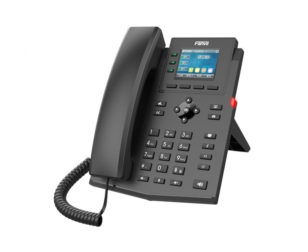 Телефон IP Fanvil X303-2 Wire черный