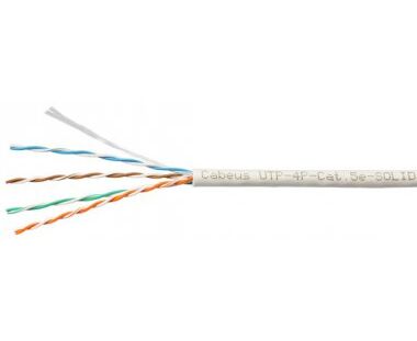Кабель витая пара Cabeus UTP UTP-4 P-Cat.5e-Solid-GY категория 5e 4 пары 0,51мм серый 305м