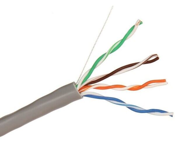 Витая пара Exegate SFTP4-C5e-CU-S24-IN-PVC-GY-305-Fluke (EX281809 RUS) серый