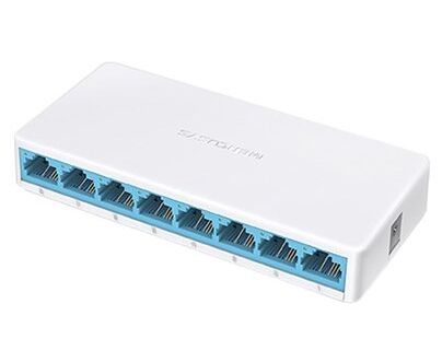 MERCUSYS MS108 Коммутатор неуправляемый, 8 портов Ethernet 100 Mbps