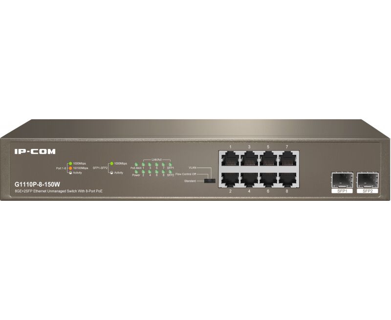 Коммутатор IP-COM G1110 P-8-150 W 8 Port 1000 M POE