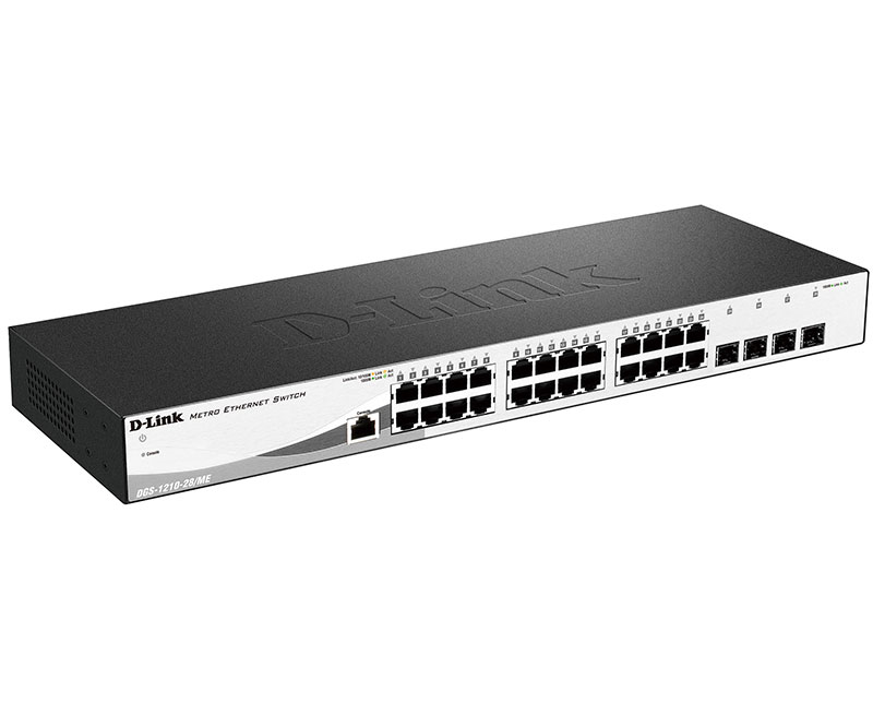 Коммутатор D-Link DGS-1210-28 P/FL1 A 24 G 4 SFP настраиваемый