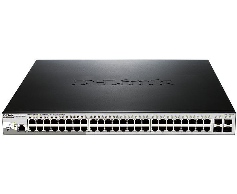 Коммутатор D-Link DGS-1210-52 P/ME DGS-1210-52 P/ME/B1 A 48 G 4 SFP 24 Po E 193 W управляемый
