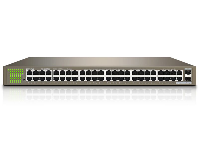 Коммутатор TENDA TEG1050 F 48 Port 1000 M 2 SFP