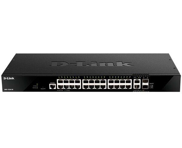 Коммутатор D-Link DGS-1520-28 (DGS-1520-28/A1 A) 24 G 2x10 G управляемый