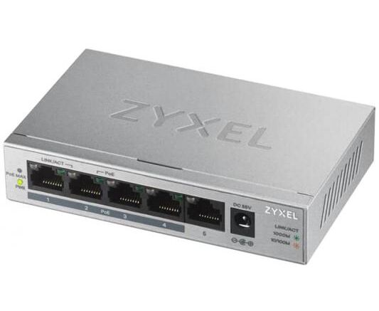Коммутатор Zyxel GS1350-6 HP-EU0101 F 6 G 1 SFP 4 Po E+ 60 W управляемый