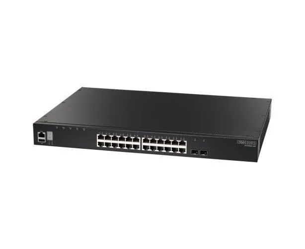 Коммутатор Edge-cor E ECS4620-28 T 24 x GE + 2 x 10 G SFP+ ports + 1 x expansion slot (for dual 10 G SFP+ ports)