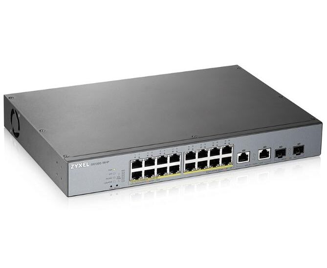 Коммутатор Zyxel GS1350-18 HP-EU0101 F 16 G 16 Po E+ 250 W управляемый