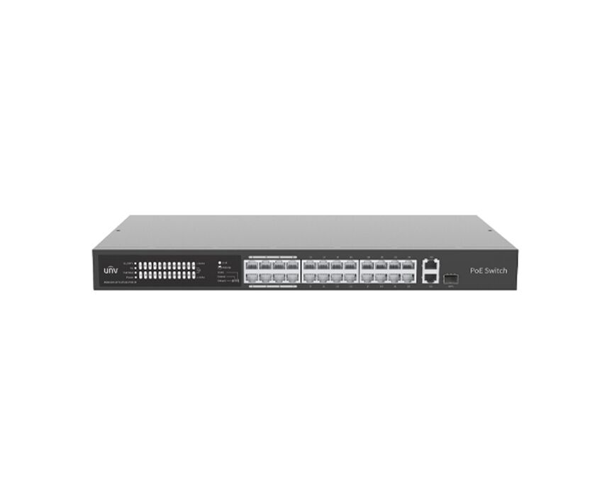 Коммутатор Uniview NSW2020-24 T1 GT1 GC-POE-IN 24x100 Mbps POE, 1x11000 Mbps, 1x11000 Mbps комбо