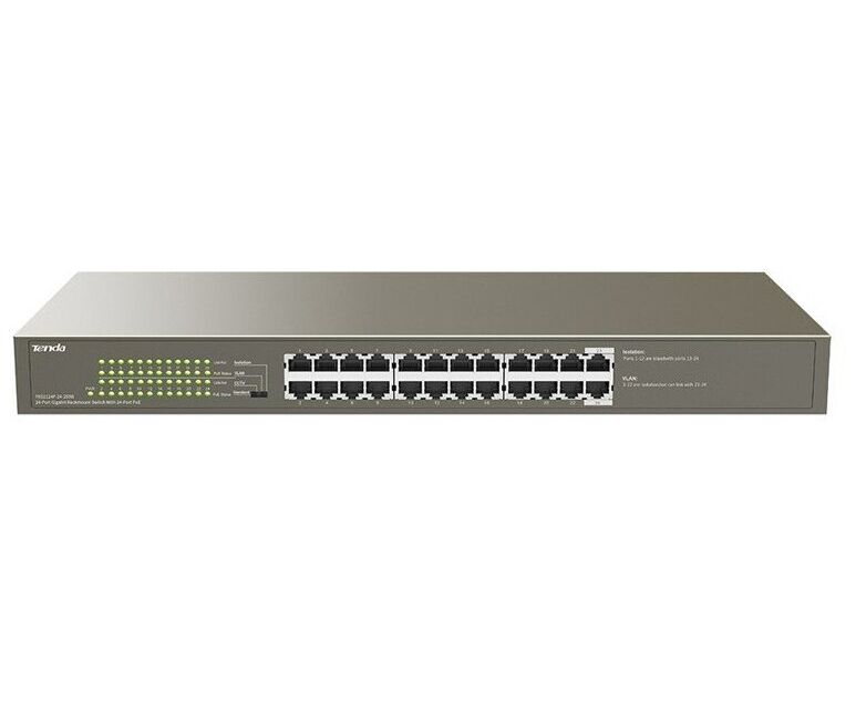 Коммутатор TENDA TEG1124 P-24-250 W 24 Port 4 POE