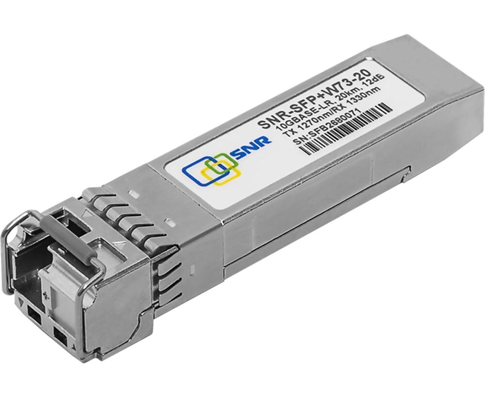 Трансивер SNR SNR-SFP+W73-20 SFP+ WDM, up to 20km (12d B), 1270нм