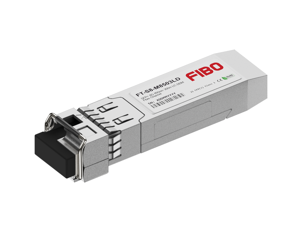 SFP модуль FIBO FT-S8-M8503 LD 8 G, FC, 300 м, TX/RX 850 нм, LC, DDM