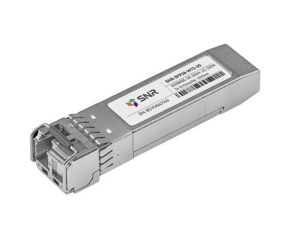 Трансивер SNR SNR-SFP28-W73-20 SFP28 WDM, 25 G Base, разъем LC, дальность до 20км (12d B), 1270nm