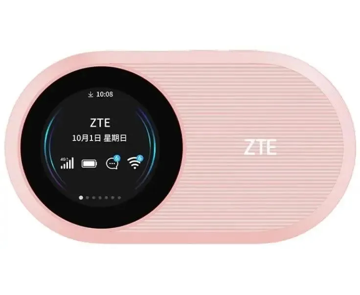 Модем 2 G/3 G/4 G ZTE U10s Pro USB Wi-Fi VPN (U10 SPRO) Firewall +Router внешний розовый