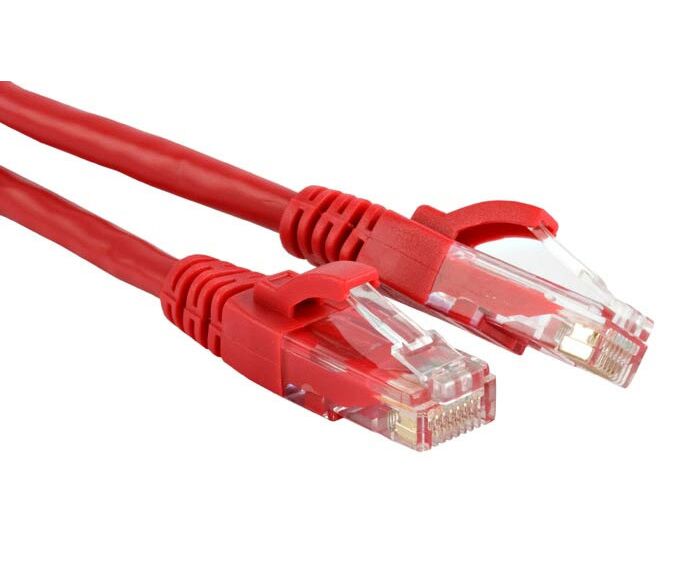 Патч-корд медный Lanmaster UTP TWT-45-45-0.5-RD красный вилка RJ-45-вилка RJ-45 кат.5е 0.5м ПВХ (1шт)