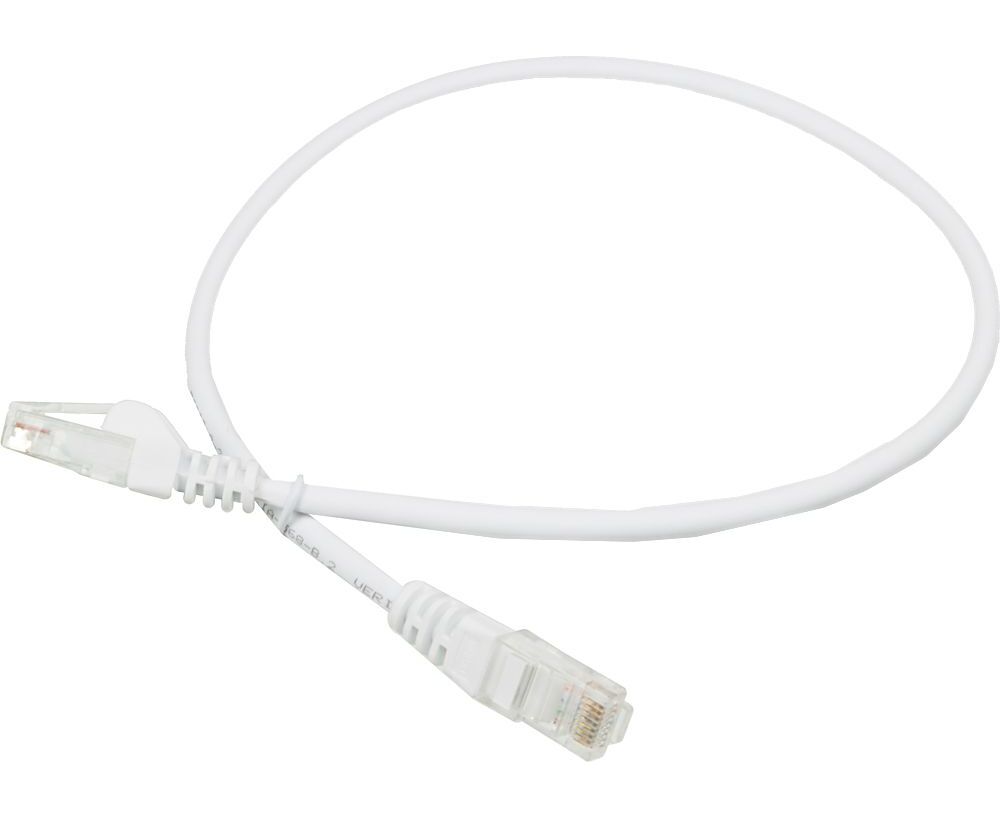 Патч-корд Lanmaster UTP LAN-PC45/U5 E-0.5-WH вилка RJ-45-вилка RJ-45 кат.5е 0.5м белый LSZH (уп.:1шт)