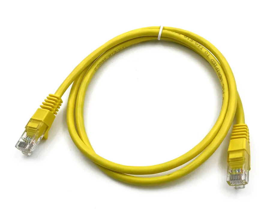 Патч-корд Buro (UTP-5 E-1 M-Y) UTP 4 пары cat5 E CCA molded 1м желтый RJ-45 (m)-RJ-45 (m)