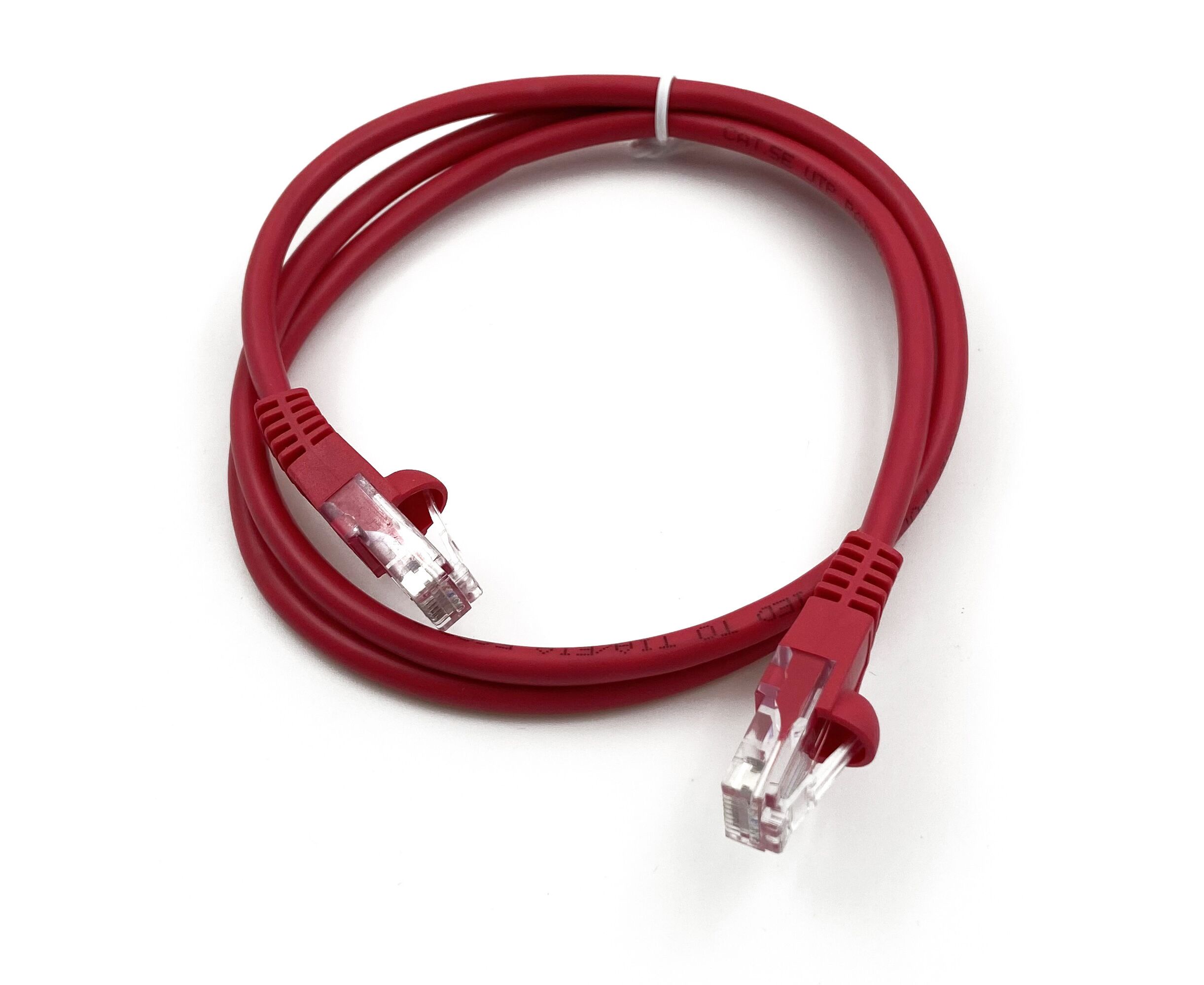 Патч-корд Buro (UTP-5 E-1 M-R) UTP 4 пары cat5 E CCA molded 1м красный RJ-45 (m)-RJ-45 (m)