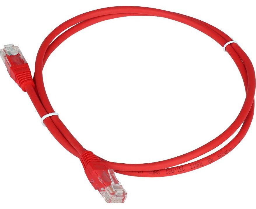 Патч-корд Lanmaster TWT-45-45-1.5-RD вилка RJ-45-вилка RJ-45 кат.5е 1.5м красный ПВХ (уп.:1шт)