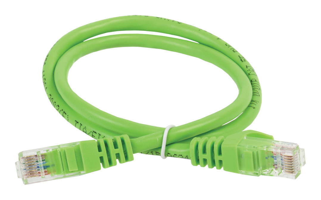 Патч-корд ITK PC02-C5 EUL-2 M кат.5 Е UTP LSZH 2м зеленый