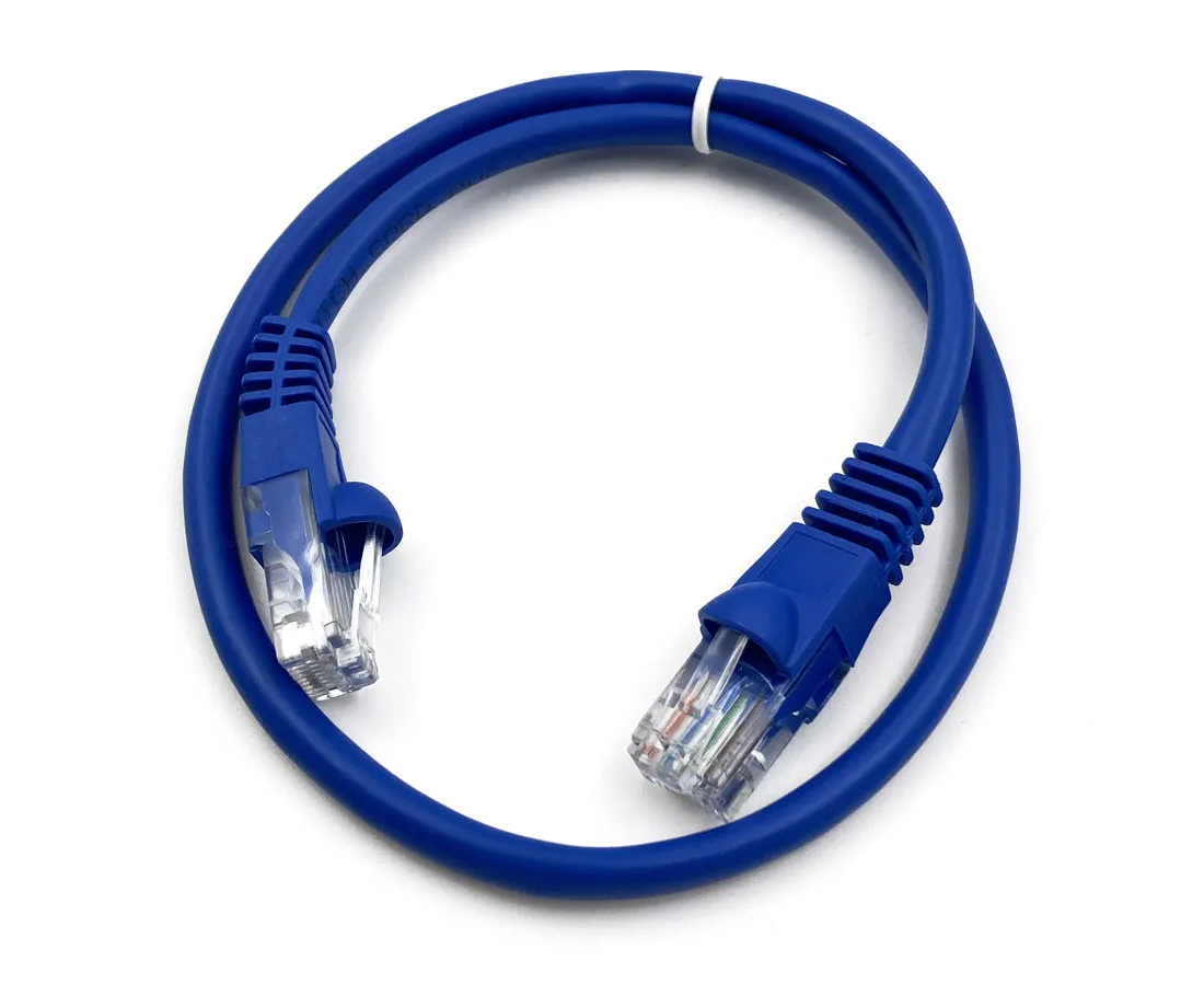 Патч-корд Buro (UTP-5 E-0,5 M-BL) UTP 4 пары cat5 E CCA molded 0.5м голубой RJ-45 (m)-RJ-45 (m)