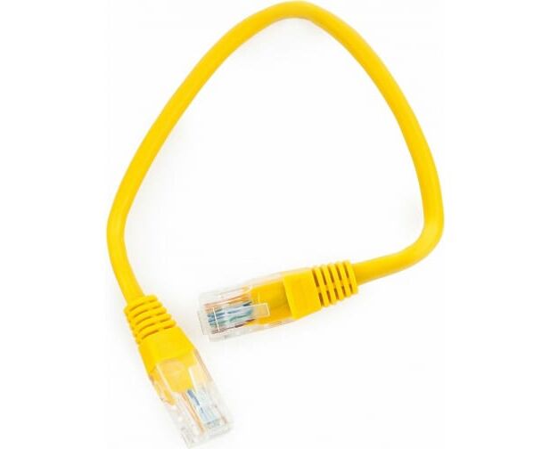 Патч-корд Cablexpert PP12-0.25 M/Y жёлтый