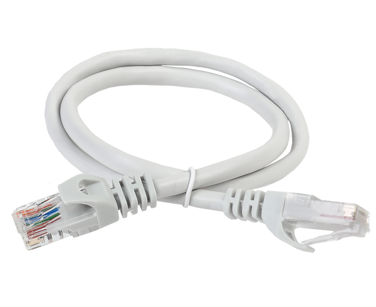 Патч-корд ITK PC01-C5 EU-1 M5 кат.5 E UTP 1,5м серый