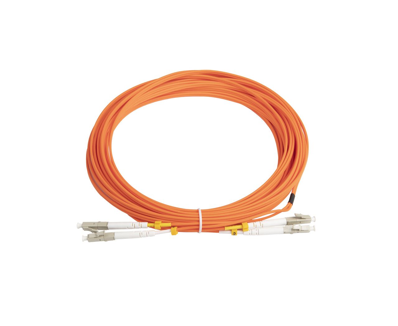 Патч-корд HYPERLINE FC-D2-50-LC/PR-LC/PR-H-10 M-LSZH-OR волоконно-оптический MM 50/125, OM2, LC-LC, 2.0 мм, duplex, LSZH, 10 м (002396)