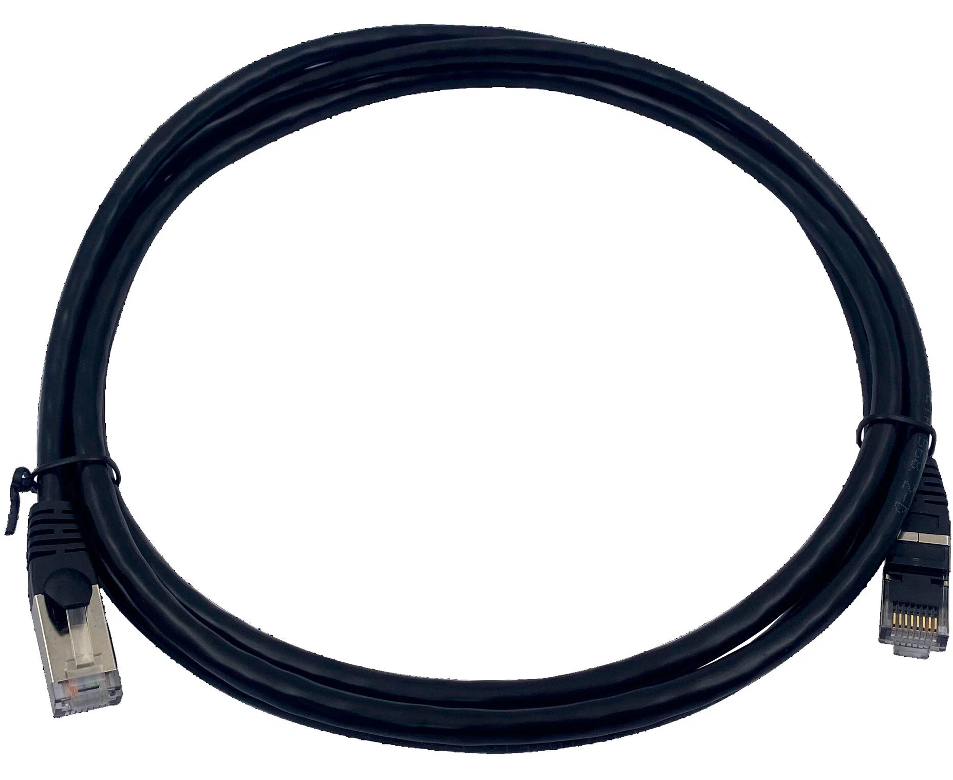 Патч-корд Buro (BU-7-2 M) STP 4 пары cat7 CCA molded 2м черный RJ-45 (m)-RJ-45 (m)